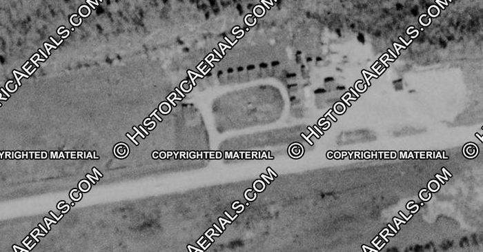 Sunset Motel - 1954 Aerial - Tourist Cabins (newer photo)